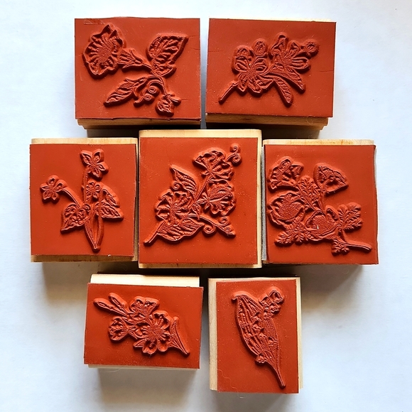 Vintage Stampin Up! 1998 Floral Stamp Set - Picture 2 of 2